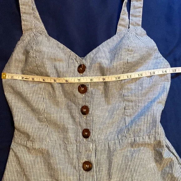 Japna Pinstrip/Jean Jumpsuit - Picture 2 of 11